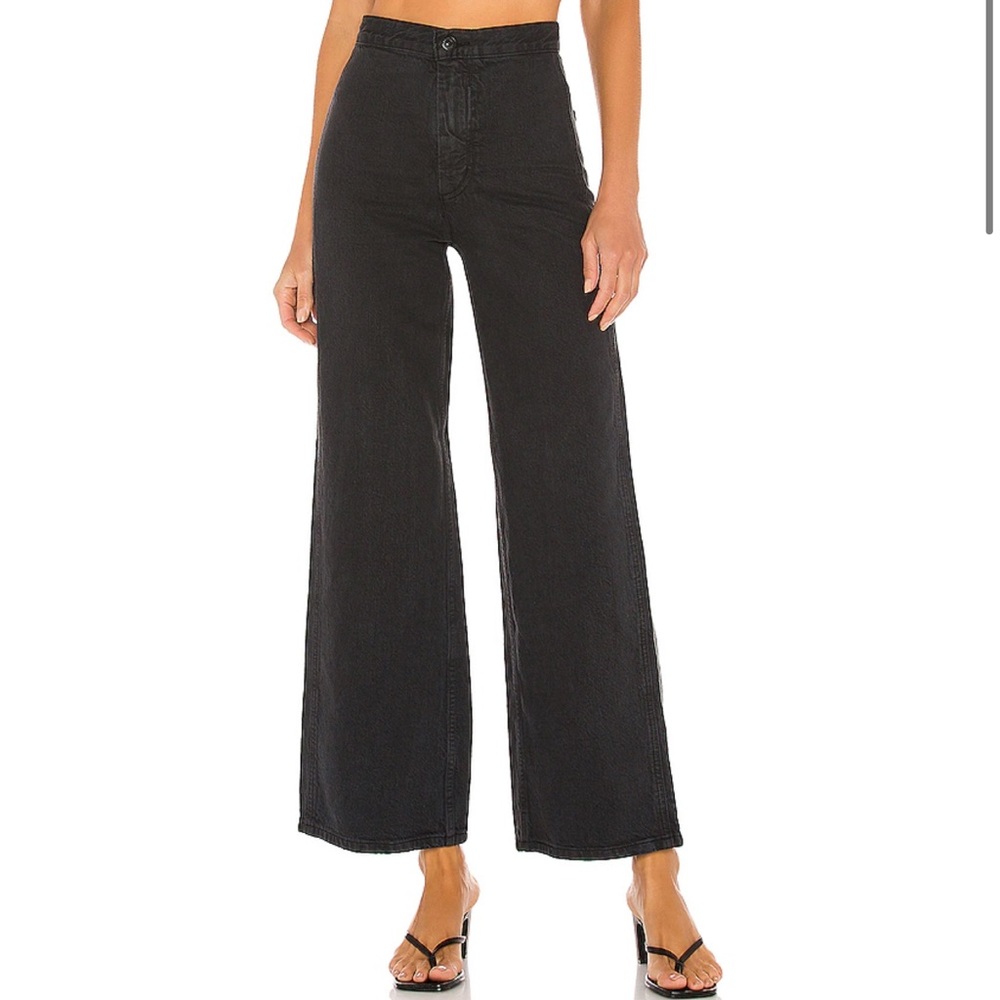 Levi's Ribcage Wide Leg Black Jeans